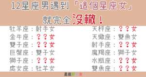 「她：就要你敗給我！」12星座男遇到「這個星座女」就完全沒轍！