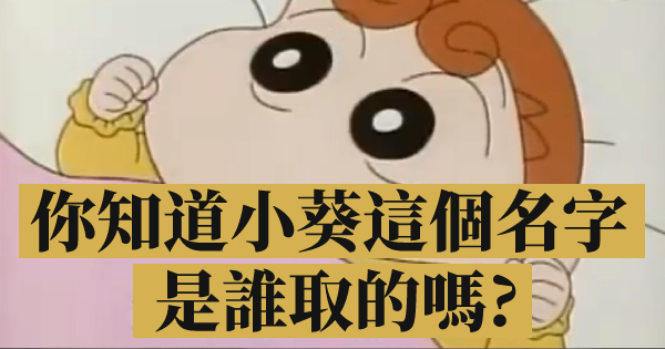 【蠟筆小新】你知道「小葵」這個名字是誰取的嗎？小葵原本要叫「野原拇指姑娘」？
