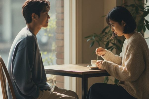 2. 曖昧期：他的回覆方式，是一道門縫