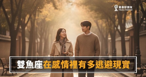 雙魚座在感情裡有多逃避現實？｜他不是不愛你，他只是住在另一個世界