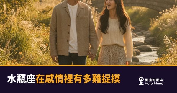 水瓶座在感情裡難捉摸的5種真相｜不是不愛你，是他的愛不走這條路