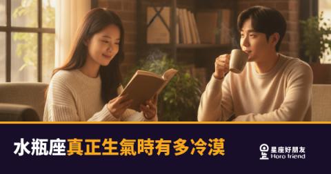 水瓶座真正生氣時有多冷漠的5種反應｜冷到你懷疑自己是否存在過
