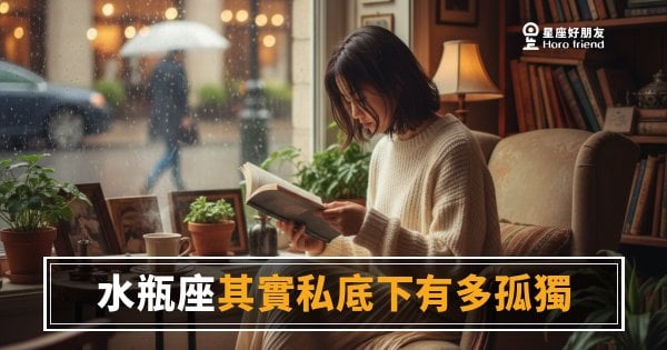 水瓶座的孤獨不是偶爾發作，是一種底層設定｜他們同時活在人群裡，也活在沒有人能進去的地方
