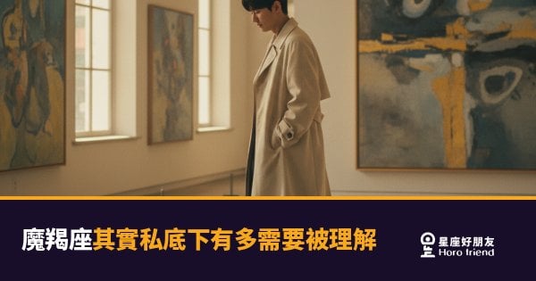 魔羯座私底下有多需要被理解？｜那道牆背後的人，比你想像的更渴望被看穿