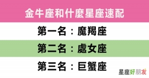 金牛座的你，到底和哪個星座最適合、最速配!和哪個星座又是天生仇人呢!